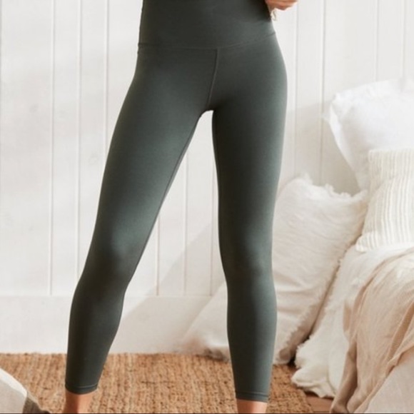 High Waisted Leggings Dusty Sage 